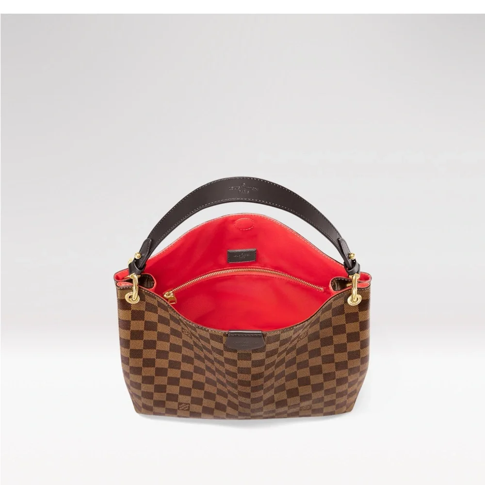 Louis Vuitton Brown Checkered Shoulder Bag - Picture 3 of 16